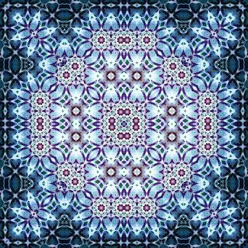 Seamless square abstract pattern. Art texture. Textiles and fashion Illustrazione stock