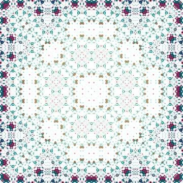Seamless square abstract pattern. Art texture. Textiles and fashion Stock Illustration