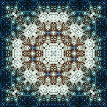 Seamless square abstract pattern. Art texture. Textiles and fashion Stock Illustration