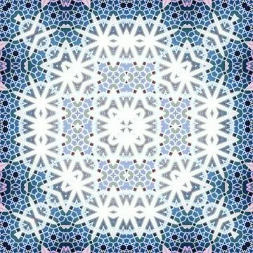 Seamless square abstract pattern. Art texture. Textiles and fashion Stock Illustration