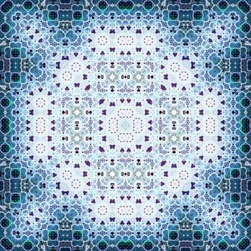 Seamless square abstract pattern. Art texture. Textiles and fashion Stock Illustration