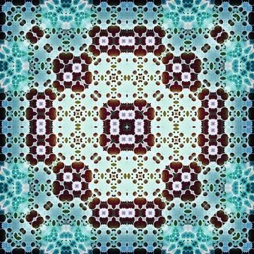 Seamless square abstract pattern. Art texture. Textiles and fashion Illustrazione stock