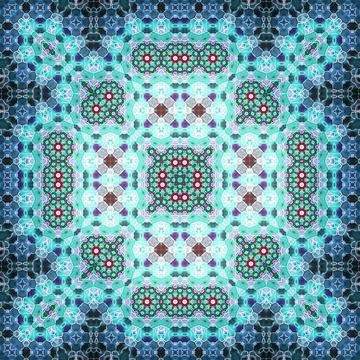 Seamless square abstract pattern. Art texture. Textiles and fashion Stock Illustration
