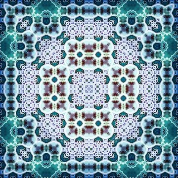 Seamless square abstract pattern. Art texture. Textiles and fashion Illustrazione stock