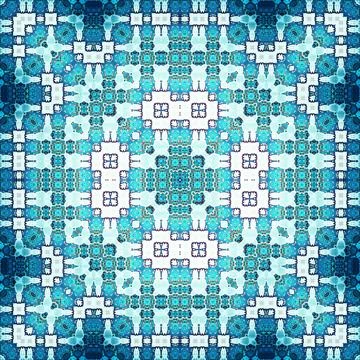 Seamless square abstract pattern. Art texture. Textiles and fashion Illustrazione stock
