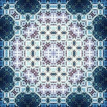 Seamless square abstract pattern. Art texture. Textiles and fashion Illustrazione stock