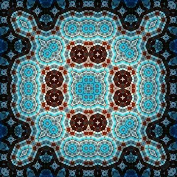 Seamless square abstract pattern. Art texture. Textiles and fashion Illustrazione stock