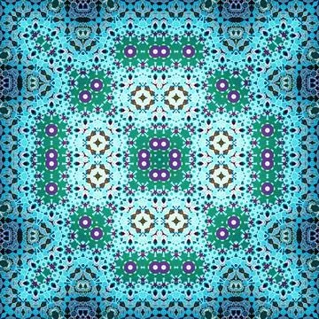 Seamless square abstract pattern. Art texture. Textiles and fashion Illustrazione stock