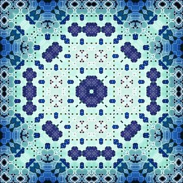 Seamless square abstract pattern. Art texture. Textiles and fashion Illustrazione stock