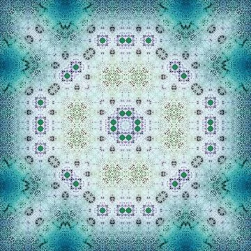 Seamless square abstract pattern. Art texture. Textiles and fashion Illustrazione stock