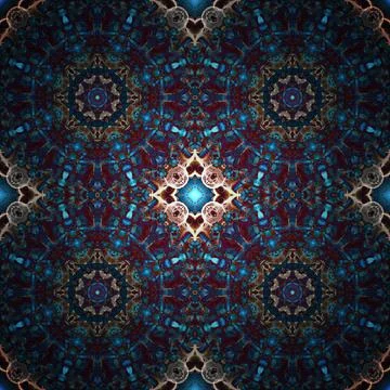 Seamless square abstract pattern. Art texture. Fashionable style Stock Illustration