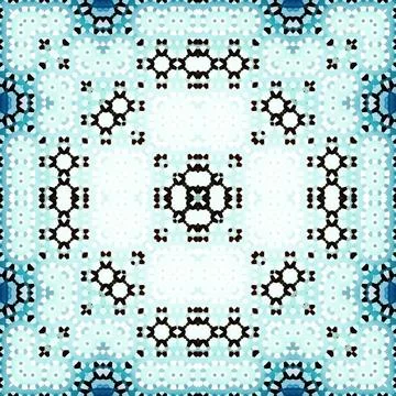 Seamless square abstract pattern. Art texture. Textiles and fashion Illustrazione stock