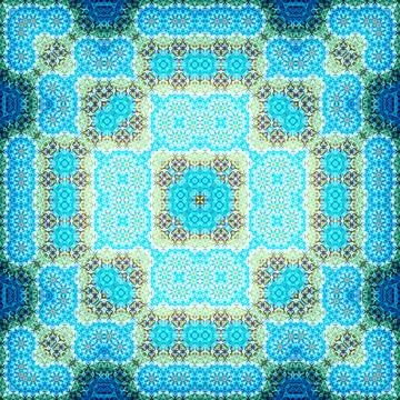Seamless square abstract pattern. Art texture. Textiles and fashion Stock Illustration