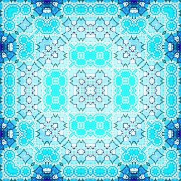 Seamless square abstract pattern. Art texture. Textiles and fashion Stock Illustration