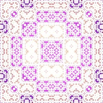 Seamless square abstract pattern. Art texture. Textiles and fashion Stock Illustration