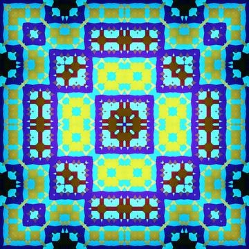 Seamless square abstract pattern. Art texture. Textiles and fashion Stock Illustration