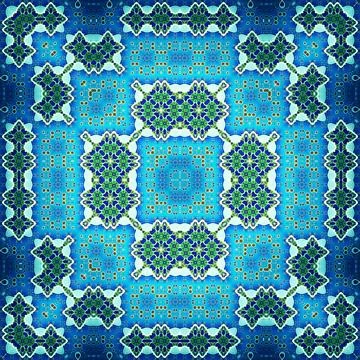 Seamless square abstract pattern. Art texture. Textiles and fashion Stock Illustration