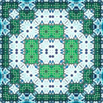 Seamless square abstract pattern. Art texture. Textiles and fashion Stock Illustration