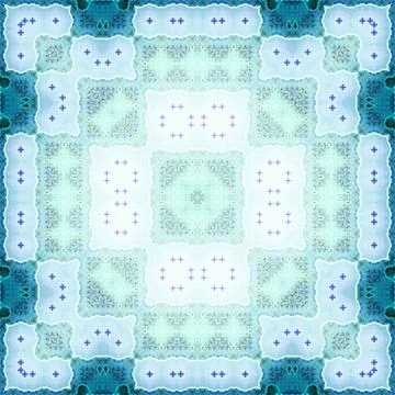 Seamless square abstract pattern. Art texture. Textiles and fashion Illustrazione stock