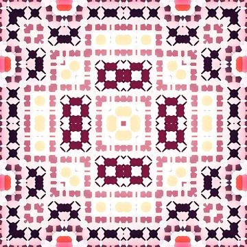 Seamless square abstract pattern. Art texture. Textiles and fashion Stock Illustration