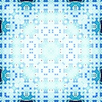 Seamless square abstract pattern. Art texture. Textiles and fashion Illustrazione stock