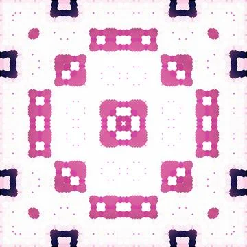 Seamless square abstract pattern. Art texture. Textiles and fashion Illustrazione stock