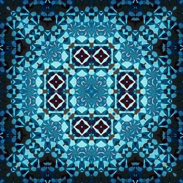 Seamless square abstract pattern. Art texture. Textiles and fashion Illustrazione stock