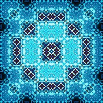 Seamless square abstract pattern. Art texture. Textiles and fashion イラスト素材