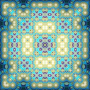 Seamless square abstract pattern. Art texture. Textiles and fashion Illustrazione stock