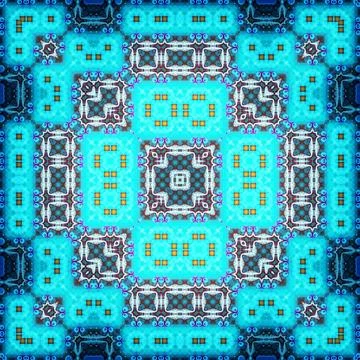 Seamless square abstract pattern. Art texture. Textiles and fashion Illustrazione stock