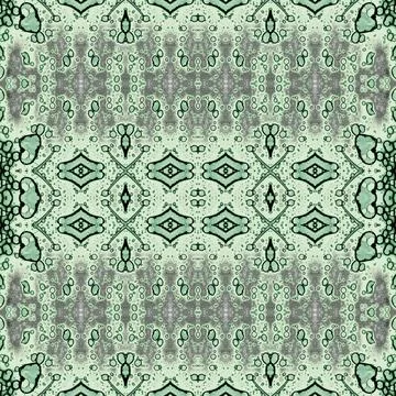 Seamless square abstract pattern. Art texture. Art mandala. Symmetrical patte Illustrazione stock