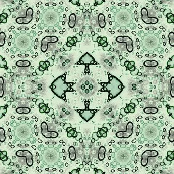 Seamless square abstract pattern. Art texture. Art mandala. Symmetrical patte Stock Illustration