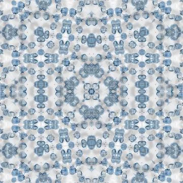 Seamless square abstract pattern. Art texture. Art mandala. Symmetrical patte Stock Illustration
