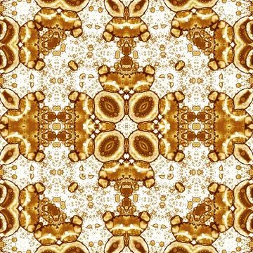 Seamless square abstract pattern. Art texture. Art mandala. Symmetrical patte Stock Illustration