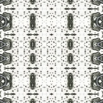 Seamless square abstract pattern. Art texture. Art mandala. Symmetrical patte Illustrazione stock