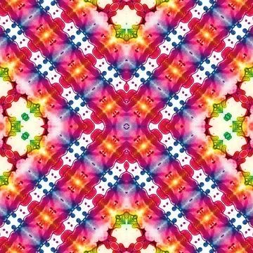 Seamless square abstract pattern. Art texture. Art mandala. Symmetrical patte Stock Illustration