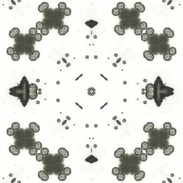 Seamless square abstract pattern. Art texture. Art mandala. Symmetrical patte Stock Illustration