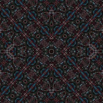 Seamless square abstract pattern. Art texture. Art mandala. Symmetrical patte Stock Illustration