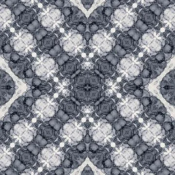 Seamless square abstract pattern. Art texture. Art mandala. Symmetrical patte Illustrazione stock
