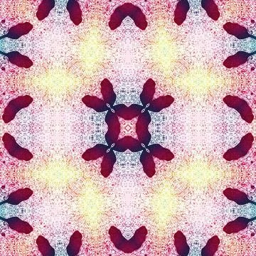 Seamless square abstract pattern. Art texture. Art mandala. Symmetrical patte イラスト素材