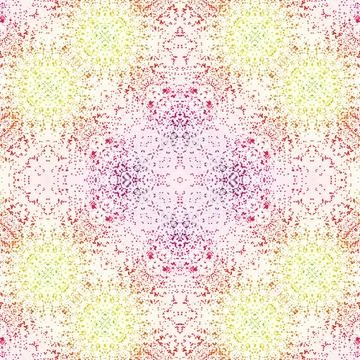 Seamless square abstract pattern. Art texture. Art mandala. Symmetrical patte Stock Illustration