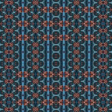 Seamless square abstract pattern. Art texture. Art mandala. Symmetrical patte Stockillustratie