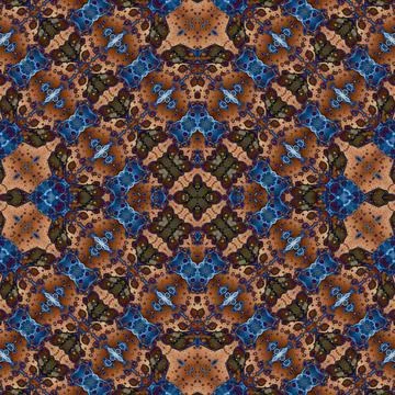 Seamless square abstract pattern. Art texture. Art mandala. Symmetrical patte Stock Illustration