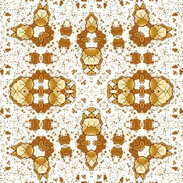 Seamless square abstract pattern. Art texture. Art mandala. Symmetrical patte Stock Illustration