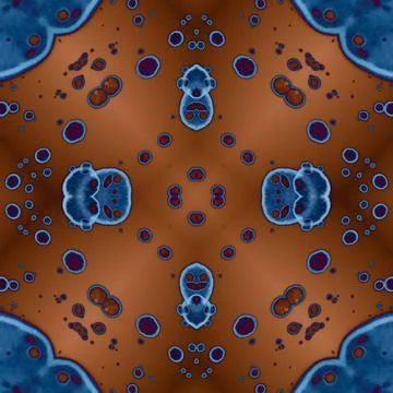 Seamless square abstract pattern. Art texture. Art mandala. Symmetrical patte Illustrazione stock