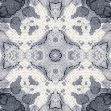 Seamless square abstract pattern. Art texture. Art mandala. Symmetrical patte Stockillustratie
