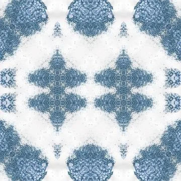 Seamless square abstract pattern. Art texture. Art mandala. Symmetrical patte Illustrazione stock