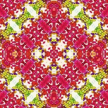 Seamless square abstract pattern. Art texture. Art mandala. Symmetrical patte Illustrazione stock