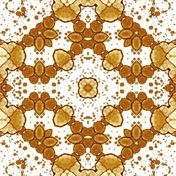 Seamless square abstract pattern. Art texture. Art mandala. Symmetrical patte Stockillustratie