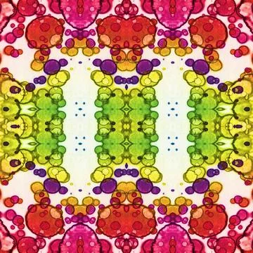 Seamless square abstract pattern. Art texture. Art mandala. Symmetrical patte Stock Illustration